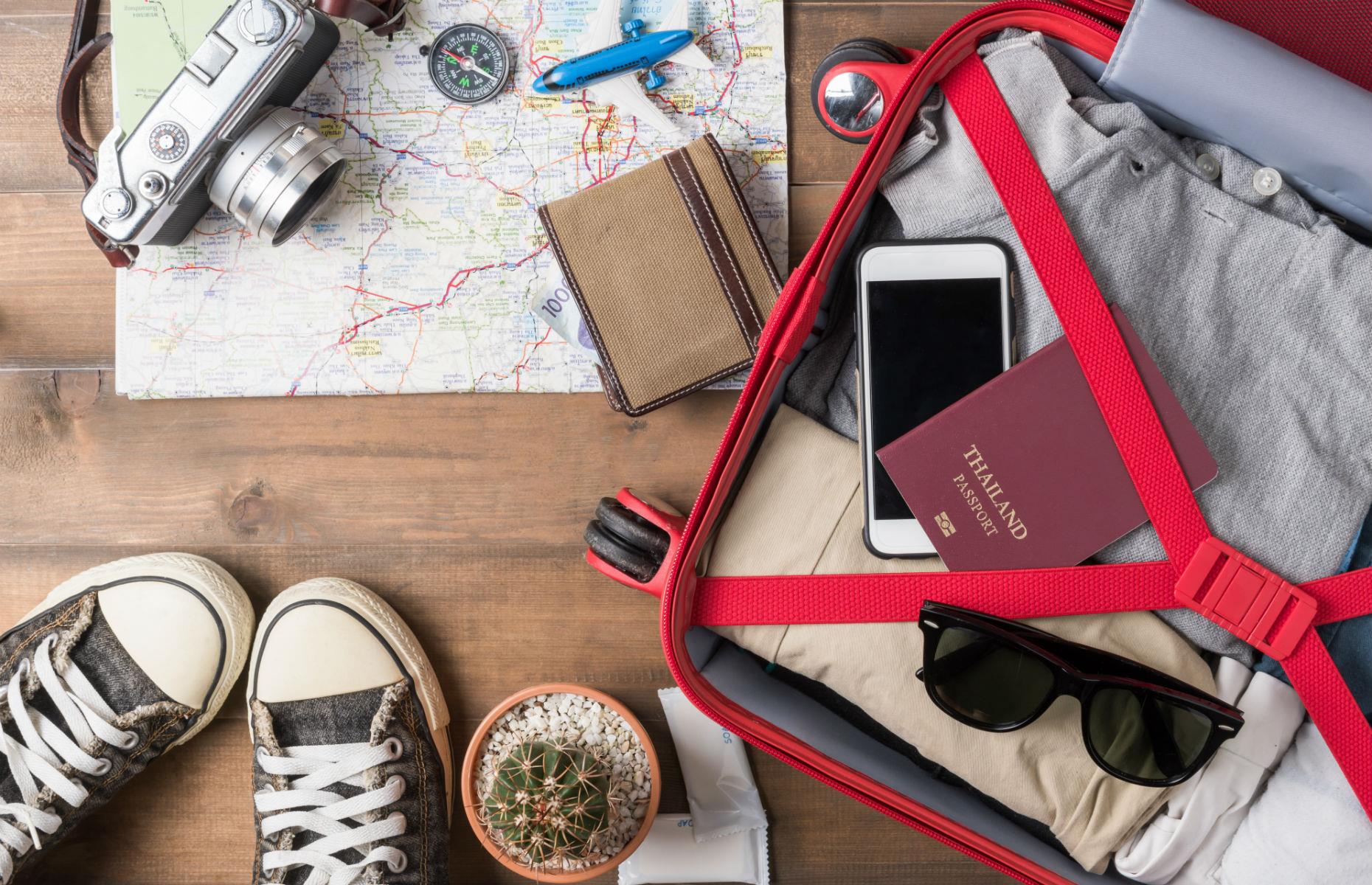 Use the built-in tools in your suitcase 